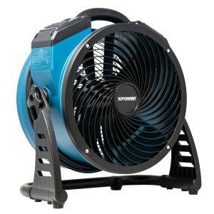 XPOWER FC-250AD Pro 13” Brushless DC Air Circulator Utility Fan with Power Outlets (Refurbished)