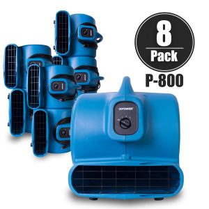 P-800 3/4 HP Air Mover, Carpet Dryer, Floor Fan, Blower ( 8 PACK )