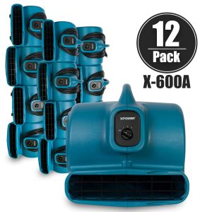 X-600A 1/3 HP Air Mover with GFCI Daisy-Chain ( ABS ) ( 12 PACK )